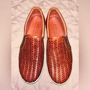 Ecco Shoes Ecco Soft Woven Cognac Slip On Size Eu 37 New - Main Image